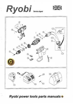 Ryobi Power Tools - Illustrated Parts manuals - Worlshop Plant Hire Tools