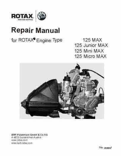 Rotax Aircraft Cart and Motorcycle Snowcat Manuals for Mechanics.