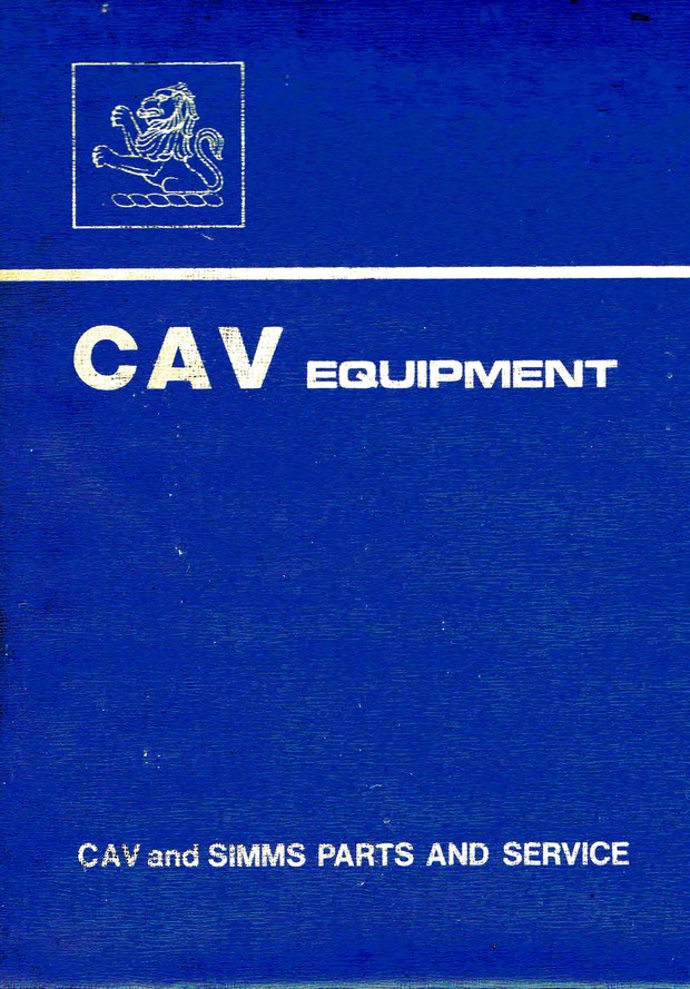 Lucas Cav DPS Service Manuals for Mechanics