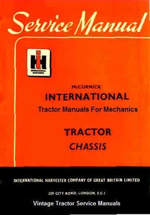 International Harvester Tractor Manuals for Mechanics