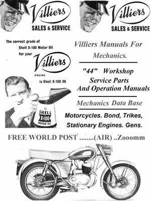  Villiers Carburetter Manuals for Mechanics