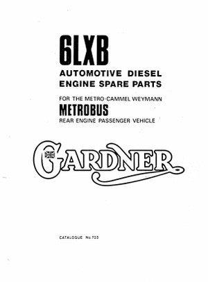 Gardener 6LXB Parts manual  Gardener City Metrobus 