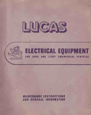 Lucas Electrical Catalog 1970s Cars and Light Commersials Publication Number 1639D