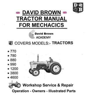 David Brown Tractor Service Manuals for Mechanics