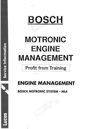 Bosch Monotronic &amp; Jetronic Manuals for Mechanics