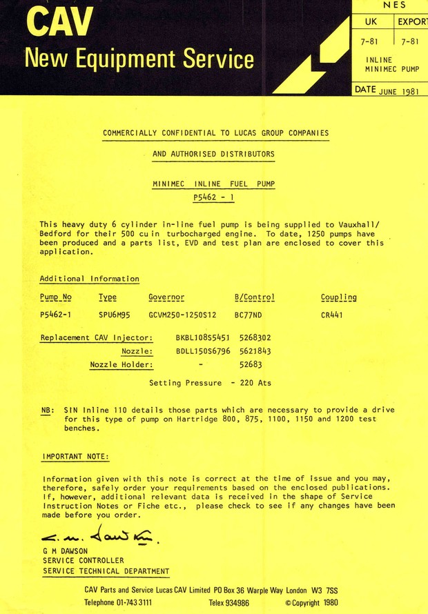 Lucas Cav DPS Service Manuals for Mechanics