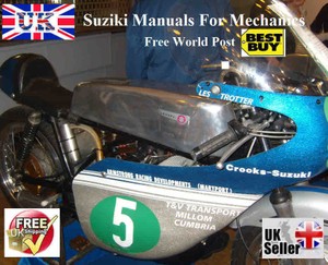  Suzuki Vintage motorcycle manuals for Mechanics