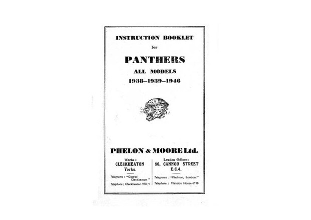 Panther Motorcycle Manuals for Mechanics