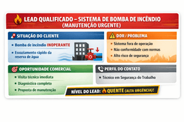 Lead Qualificado – Sistema de Bomba de Incêndio (Manutenção Urgente) - São Paulo