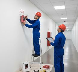 Troca acionadores manuais do Sistema de Alarme de Incêndio