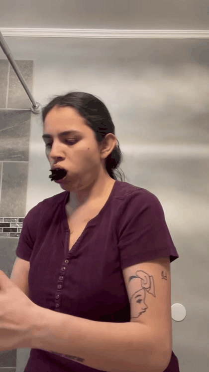 Melissa&#x27;s self gag 1