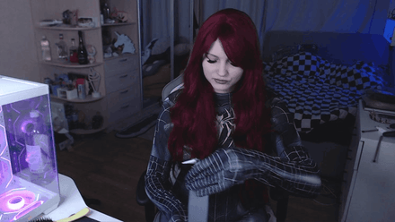 Chanelka Spider-Woman Self Bondage 