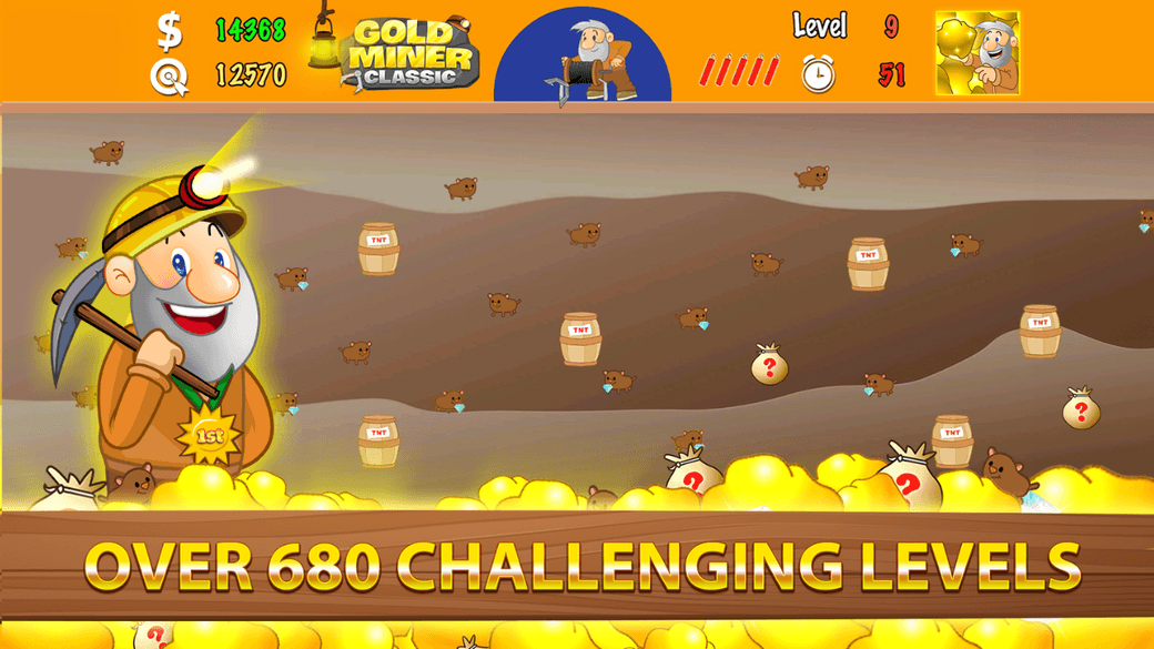Gold Miner Classic: Gold Rush 🎮⭐⭐⭐⭐⭐