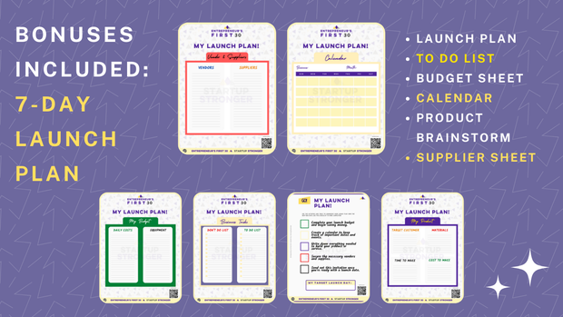 [Freebie] Launch Plan Start Kit: Quickly learn the important things you can do to launch in 7 days.
