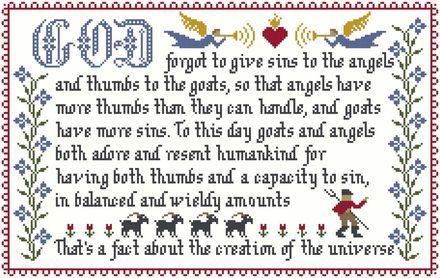 God, Goats and Angels