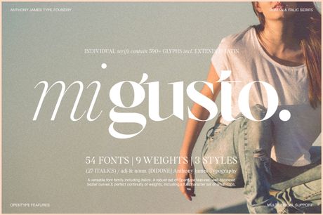 MI GUSTO | FONT FAMILY