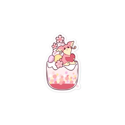 Audino&#x27;s Sakura dessert Sticker