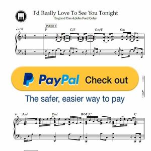 ♪ I&#x27;d Really Love To See You Tonight - England Dan, John Ford Coley /Piano Sheetmusic pdf