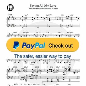♪ Saving All My Love For You - Piano Sheetmusic pdf /Whitney Houston