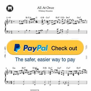 ♪ All At Once- Whitney Houston /Piano Sheetmusic pdf