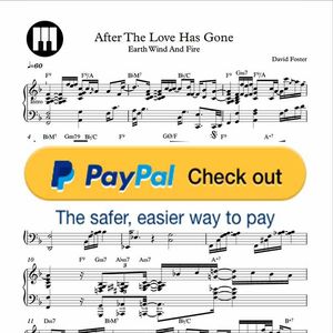 ♪ After The Love Has Gone - Piano Sheetmusic pdf /Earth Wind &amp; Fire
