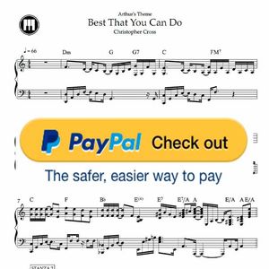 ♪ Arthur&#x27;s Theme (Best That You Can Do)- Christopher Cross /Piano Sheetmusic pdf