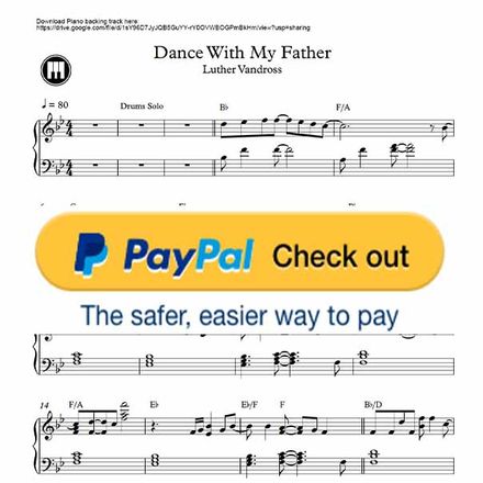 ♪ Dance With My Father - Piano Sheetmusic pdf /Luther Vandross