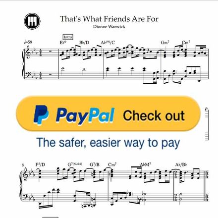 ♪ That's What Friends Are For- Dionne Warwick /Piano Sheetmusic pdf