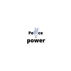 peace is power sticker 