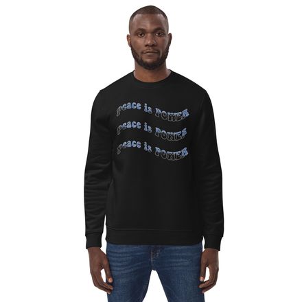 peace is power crew neck 