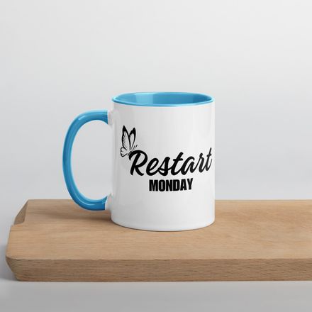 Restart Monday coffee mug