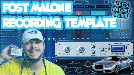 Post Malone Recording Template