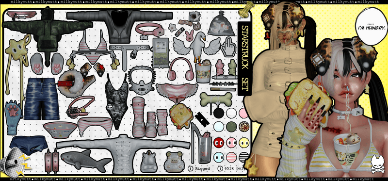 ★𝚂𝚃𝙰𝚁𝚂𝚃𝚁𝚄𝙲𝙺 𝚂𝚎𝚝☆ | 𝙲𝚘𝚕𝚕𝚊𝚋 (All/F Outfit)