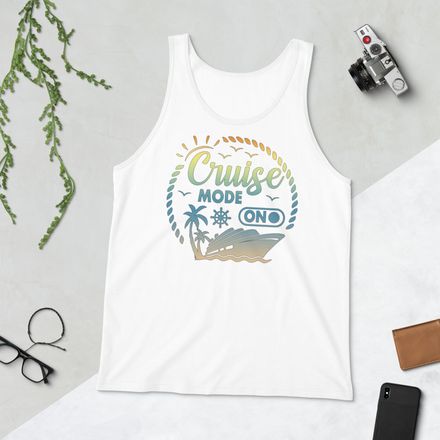 Cruise Mode ON Tank Top | Cruise Group Vacation Shirt