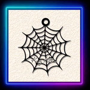 Halloween Spooky Spider Web Keychain Earring