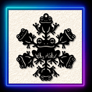 Snowflake Frog Ornament