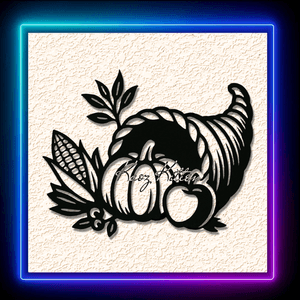 Thanksgiving Feast Banquet Pumpkin Wall Art Home Decor