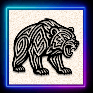Tribal Bear 6 Wall Art Home Decor Mountain Wildlife