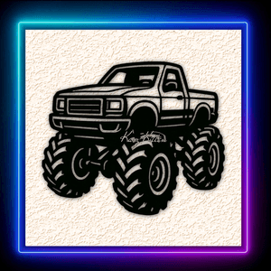 Monster Truck Wall Art Home Decor