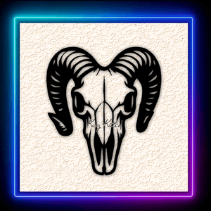 Ram Sheep Skull Wall Art Home Decor