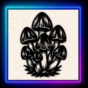 Realistic Mushroom 9 Wall Art Home Decor