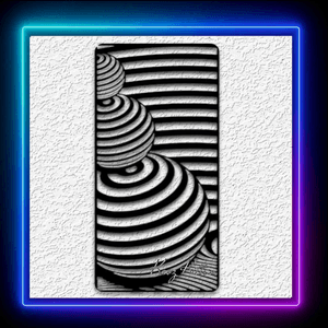 3 Balls Vortex Optical Illusion Wall Art Modern Spheres Home Decor