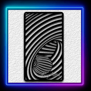 Optical Illusion Hole Ball Vortex Wall Art Modern Home Decor