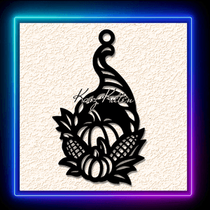 Cornucopia Thanksgiving Basket Keychain Earring