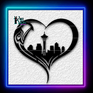 Seattle Seahawks Football Team Sports Logo Sign Wall Art Home Decor