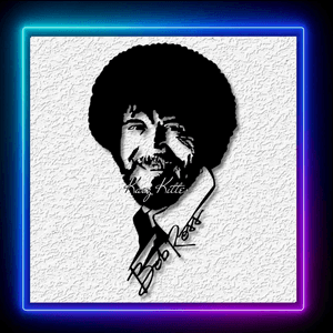 Bob Ross Signature Artist Fanart Wall Art Home Decor