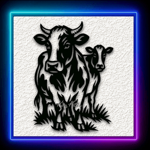 Country Dairy Cows Wall Art Home Decor