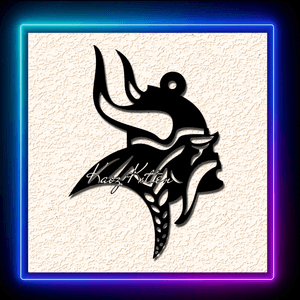 Minnesota Vikings Head Profile Logo Keychain