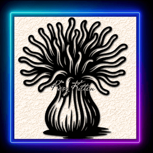 Abstract Plant Vase Exotic Wall Art Home Decor