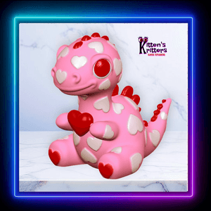 Candy Dragon Dino Figurine &amp; Key Chain Set